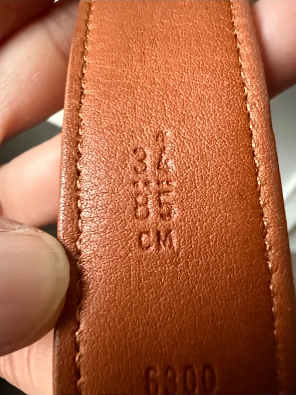 Coach Leather Waist Belt in Cognac with Brass Buckle Classic Brown Cowhide 1”